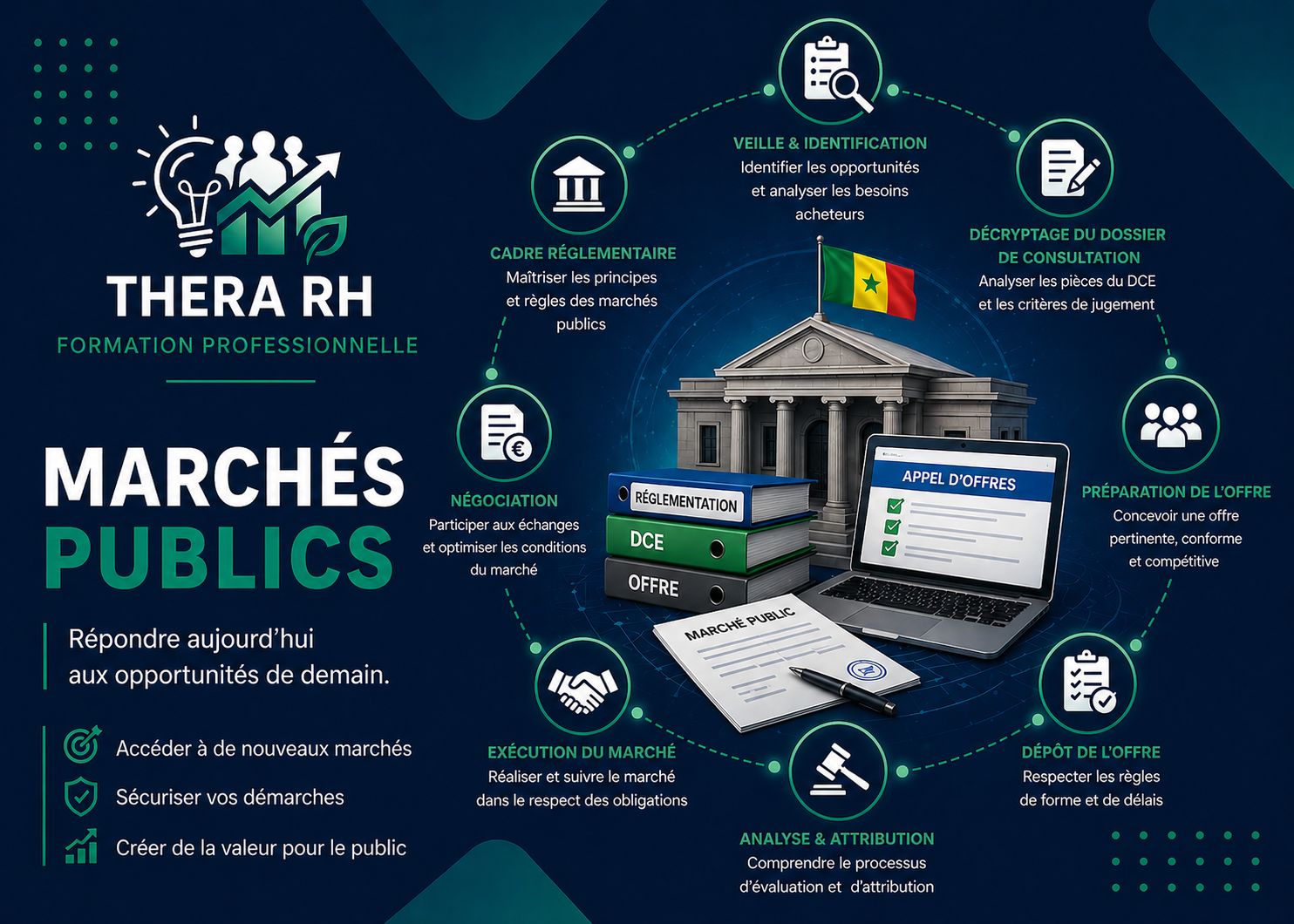 Besoin à la concrétisation : passation, attribution et exécution des marchés publics